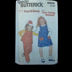 QUICK BUTTERICK SIZE 6605